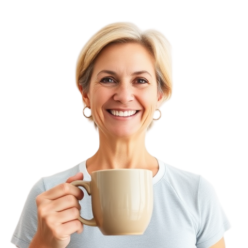 A person smiling to the camera with a white background looking like