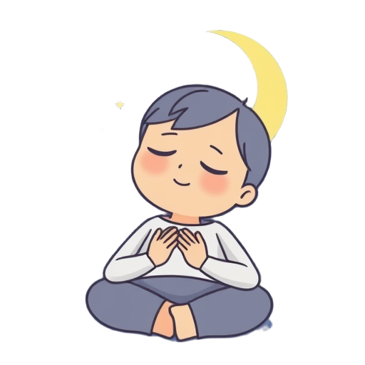 "sleeping moon" "calm person" "healing hands"