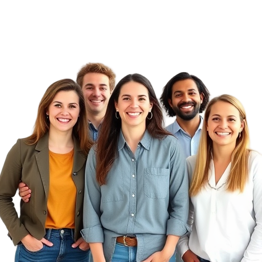 A person smiling to the camera with a white background looking like