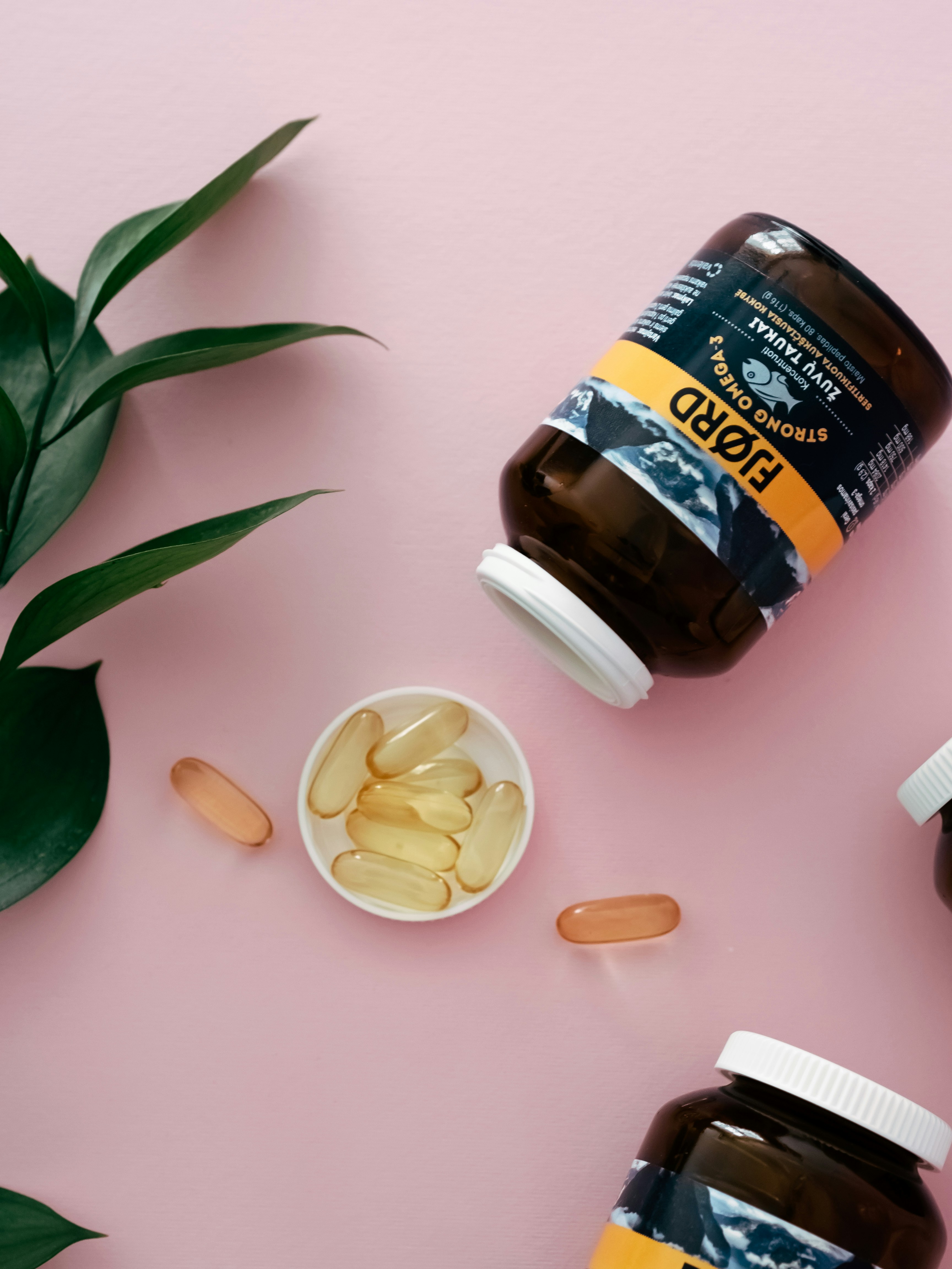Vitamins Omega 3. Product photography