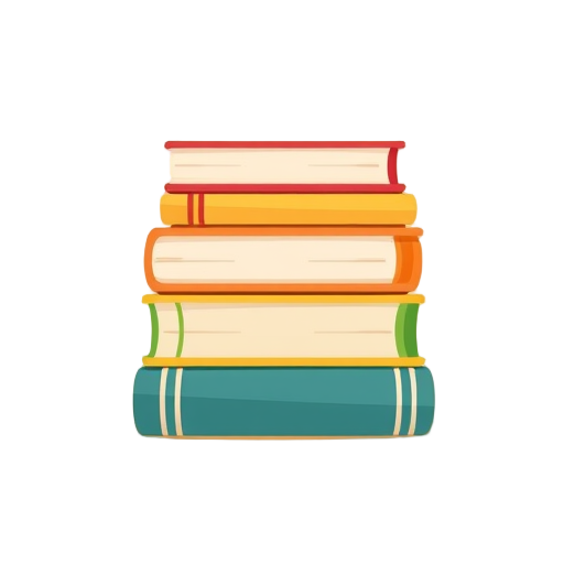 Drie stapels boeken.