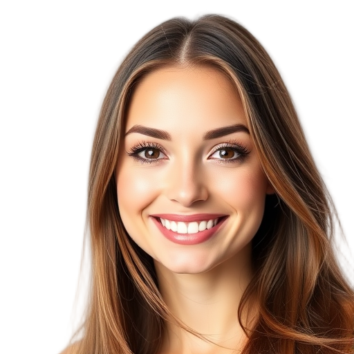 Een persoon die glimlacht naar de camera met een witte achtergrond.