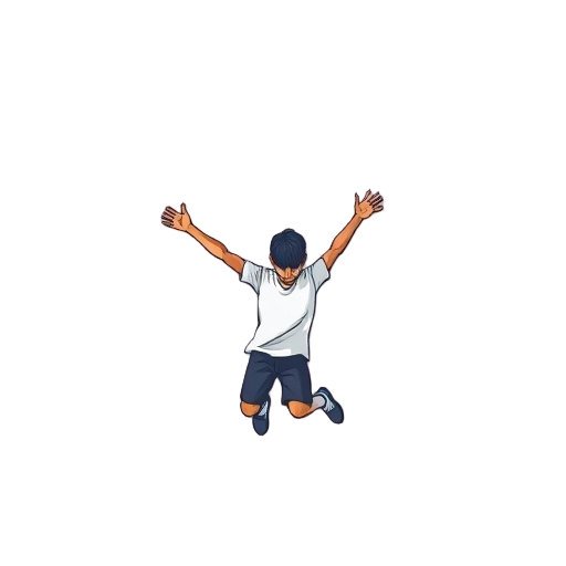 Carefully describe an image in great detail that needs to be generate, use quotes to split visual things. You MAY only use up to 3 words." "freedom" "movement" "relief"