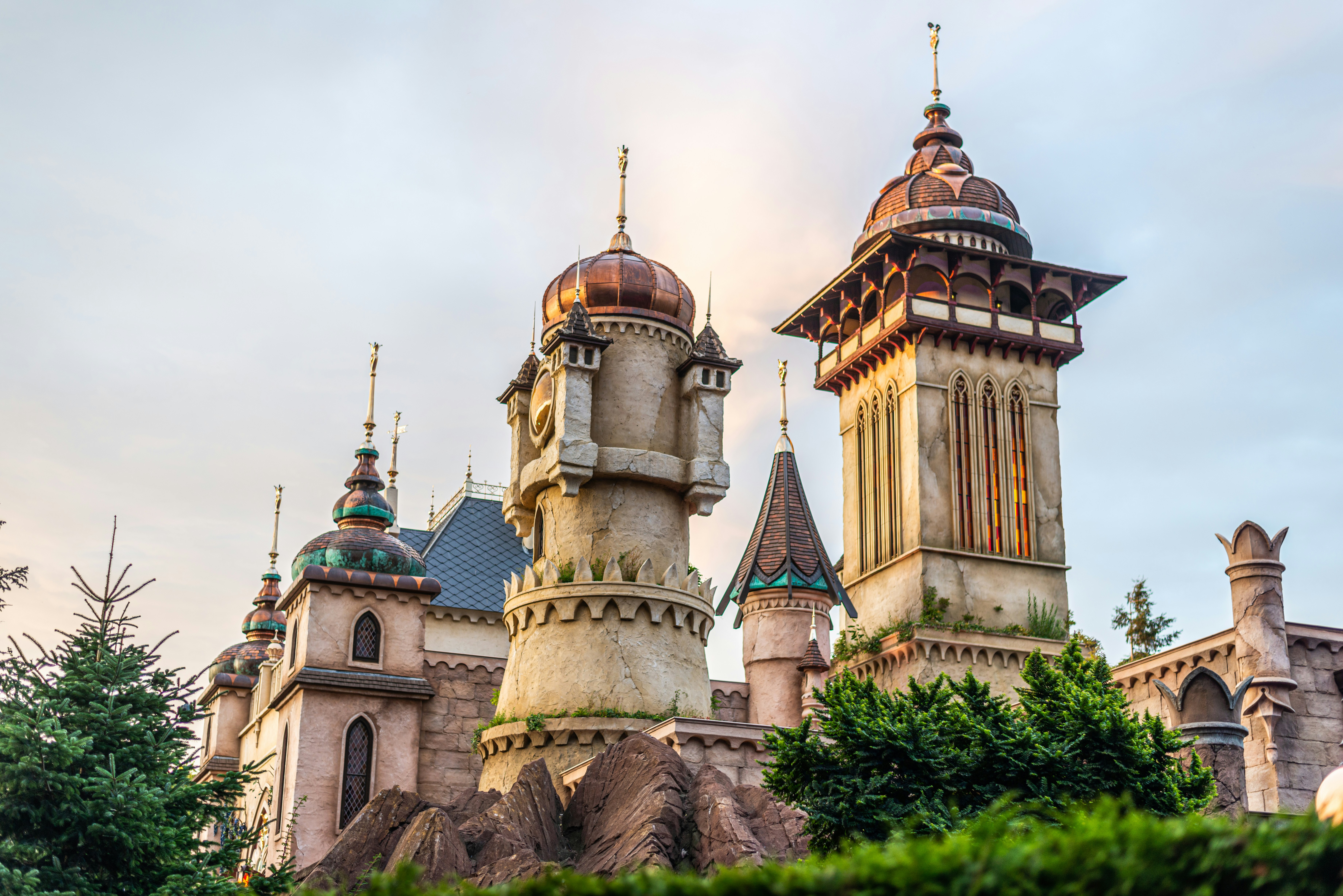 Castle Symbolica at amusement park De Efteling in The Netherlands.