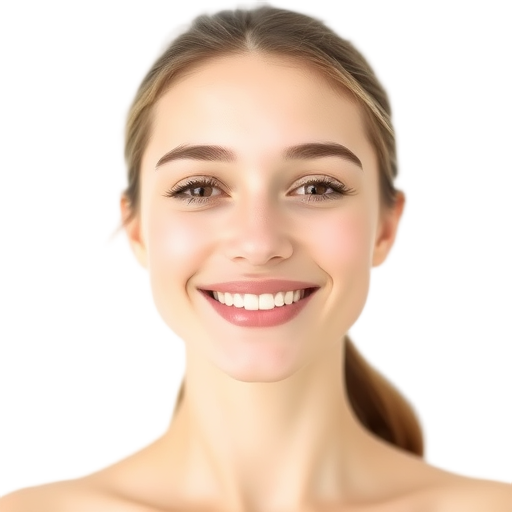 A person smiling to the camera with a white background looking like