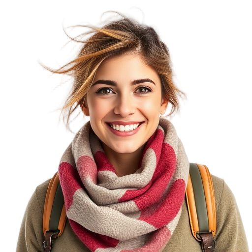 Een lachende persoon met een witte achtergrond.