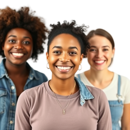 A person smiling to the camera with a white background looking like