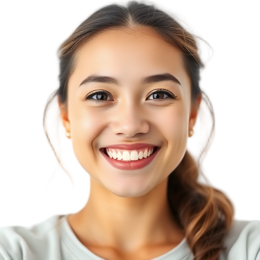 Een persoon glimlachend naar de camera met een witte achtergrond.