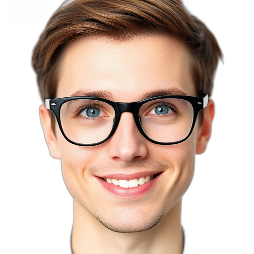 Een glimlachende persoon met een witte achtergrond.