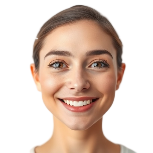 A person smiling to the camera with a white background looking like