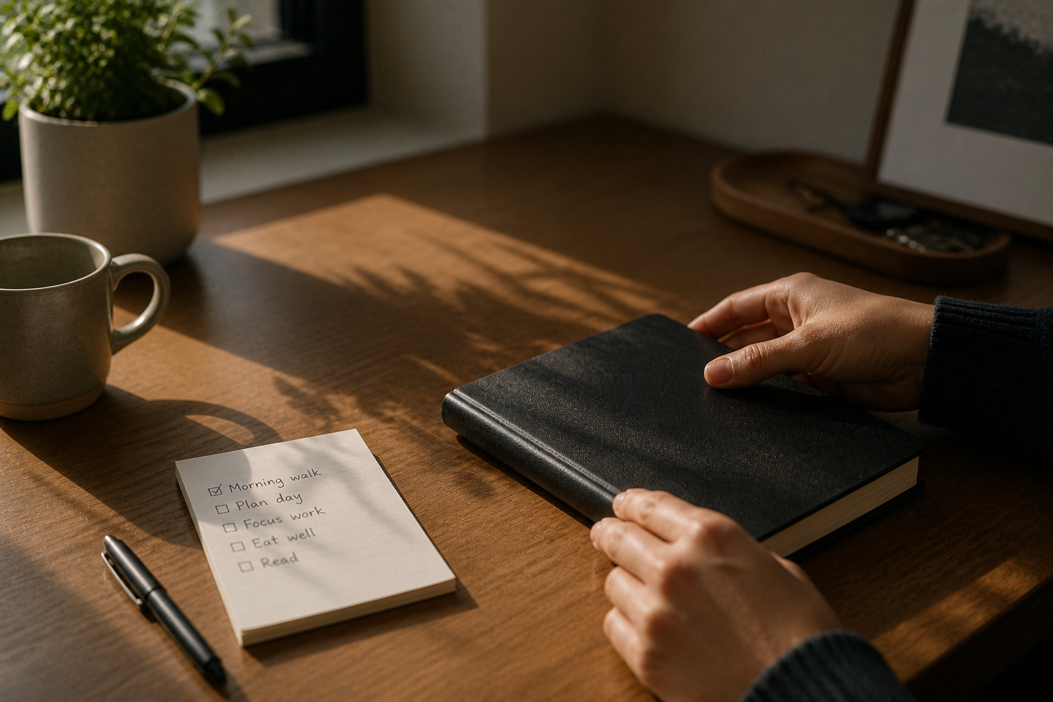 Small actions or finishing a small task are the first step to regain clarity
