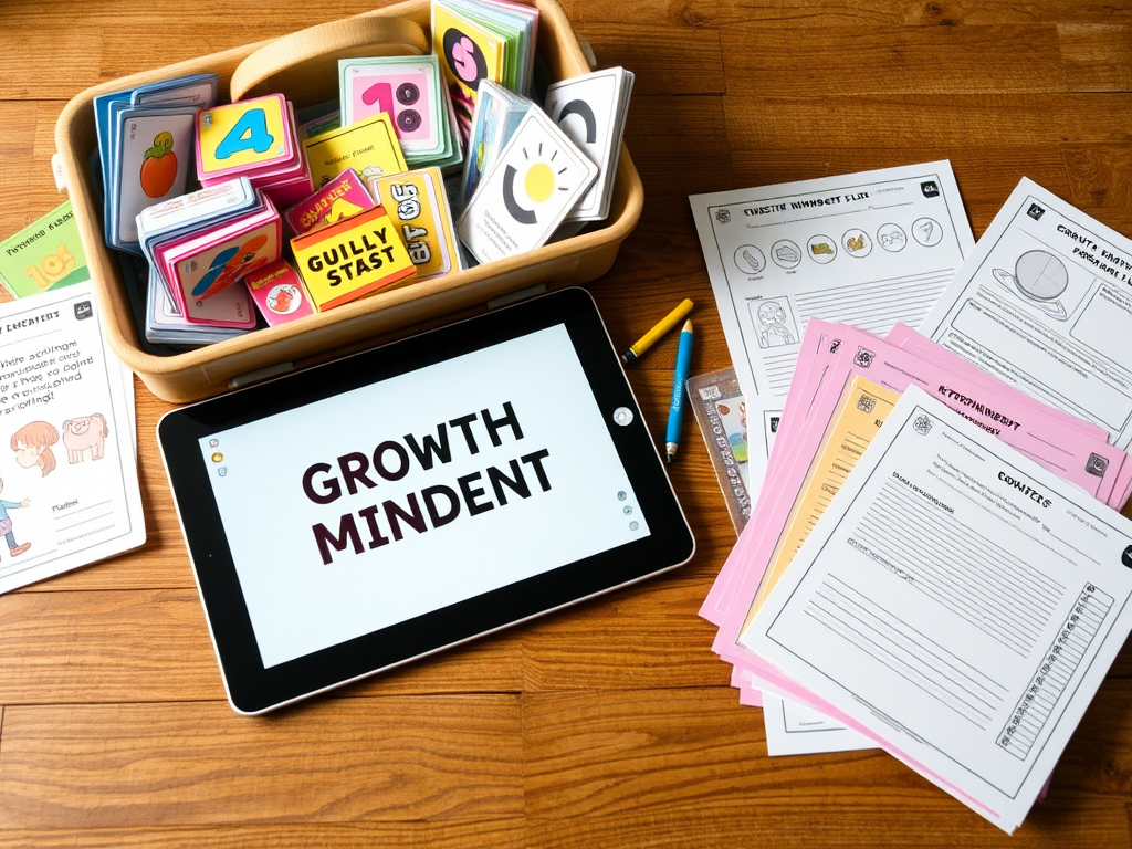 Een toolkit met educatieve spelletjes en een tablet.