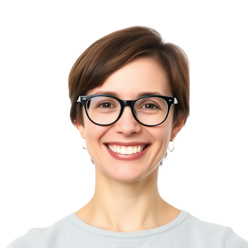 Een glimlachende persoon met een witte achtergrond.