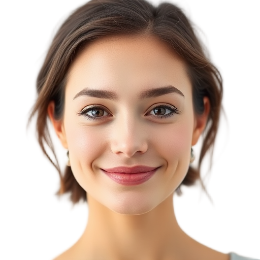 A person smiling to the camera with a white background looking like