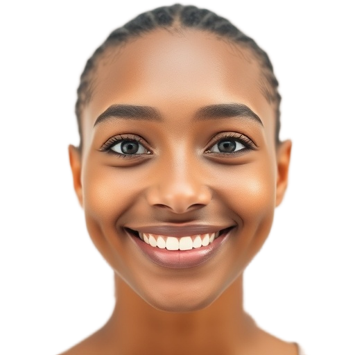 A person smiling to the camera with a white background looking like