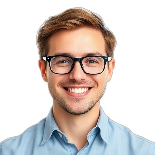 Een persoon glimlacht naar de camera met een witte achtergrond.