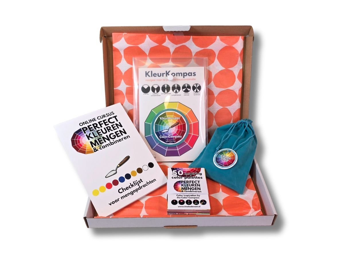 Dit pakket krijg je thuisgestuurd zodra je je hebt aangemeld voor de cursus