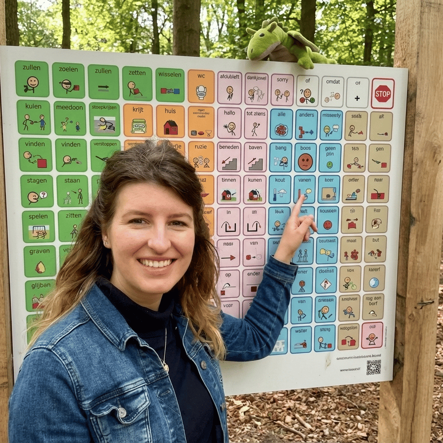 Isaac inclusief speeltuin informatiebord van PressArt