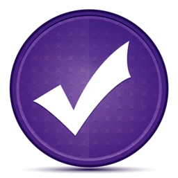 paarse checkmark