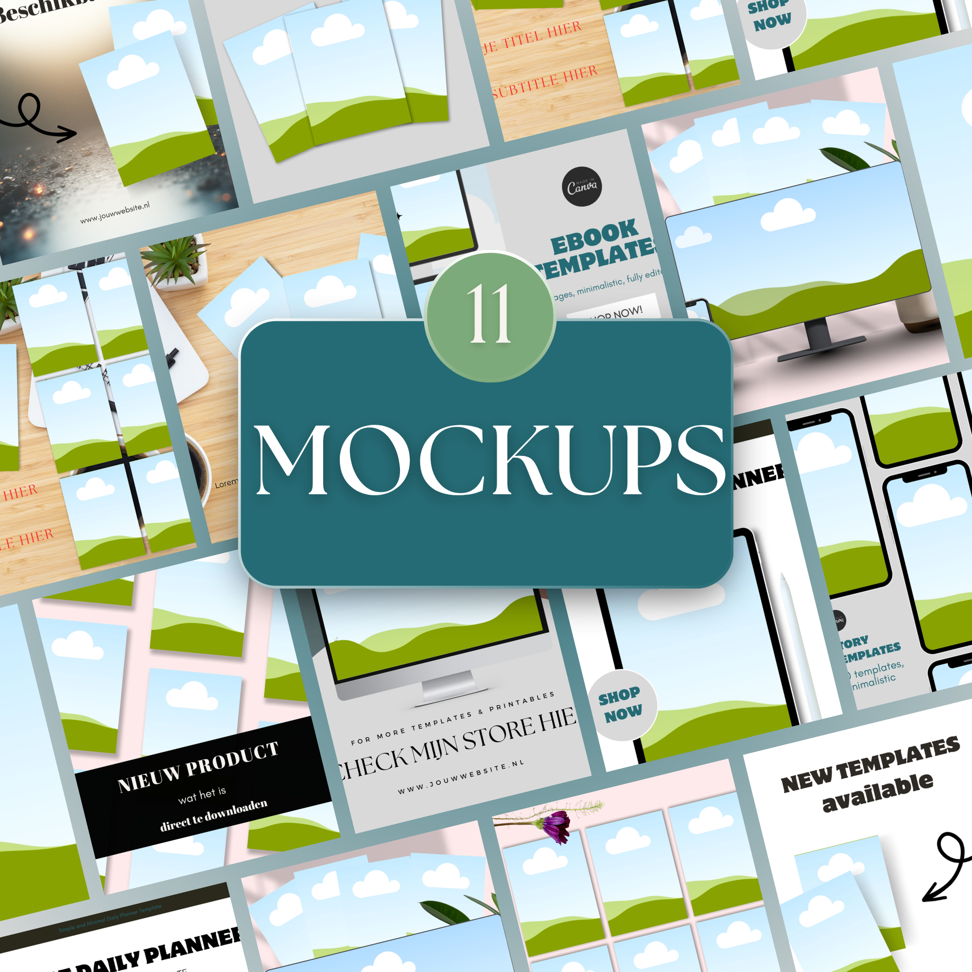 11 mockups voor jouw product