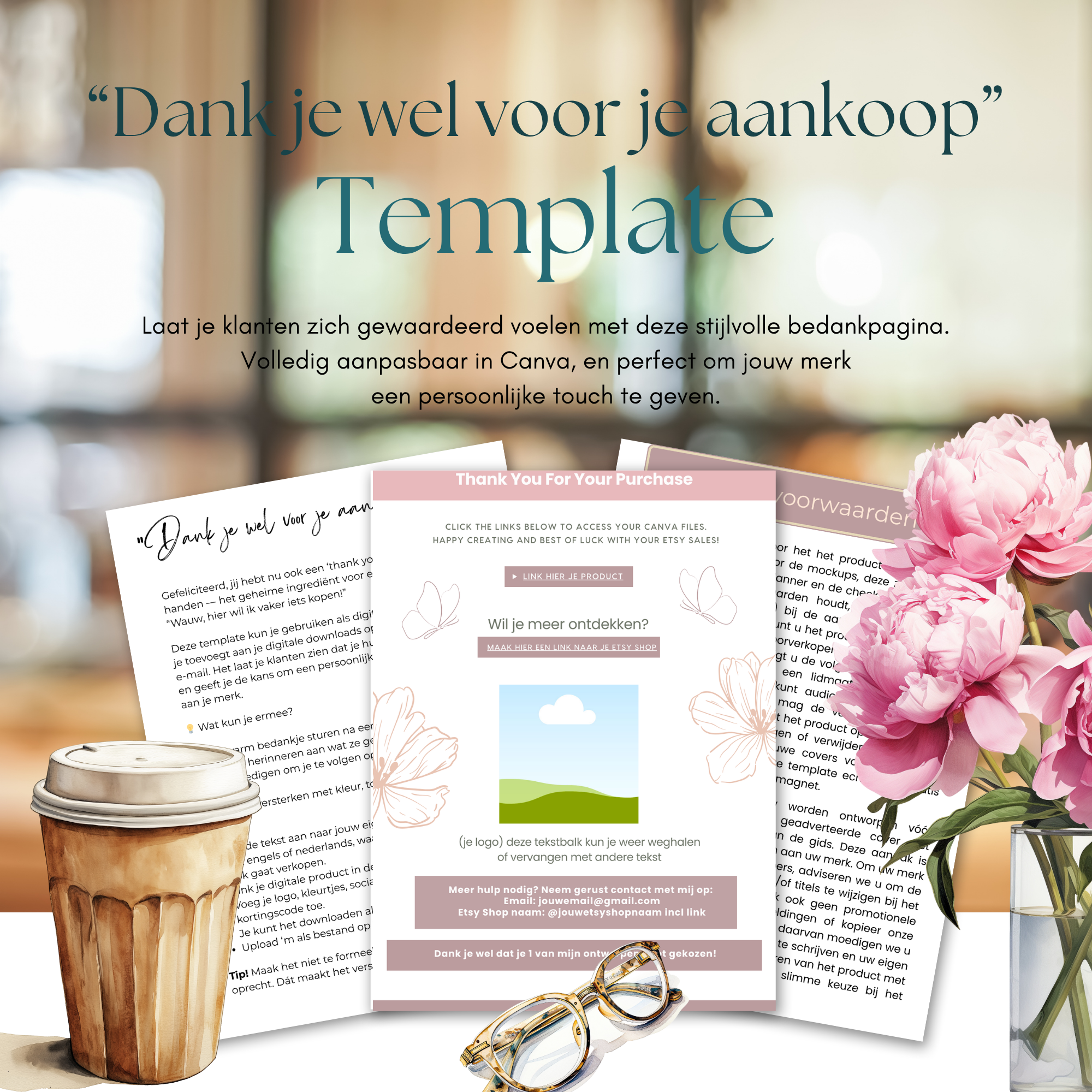 Dank je wel voor je aankoop Template