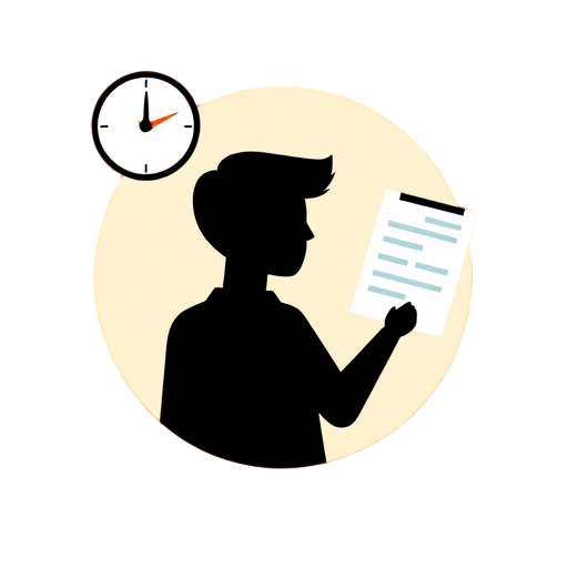 "Person silhouette" "Speech bubble" "Clock timer" "Light bulb" "Checklist paper"