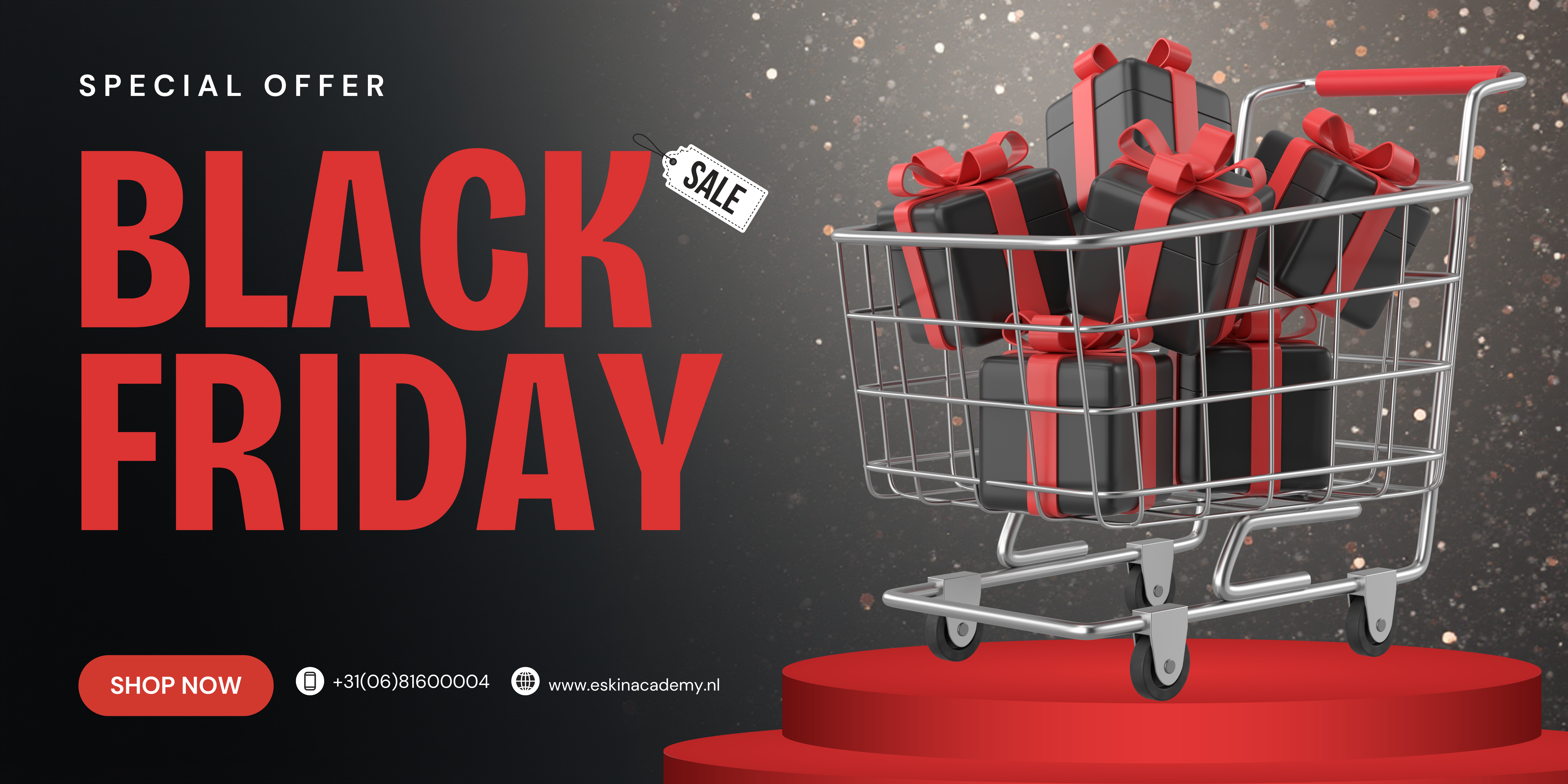 Het is bijna zover 28 november, het kortingen festijn - Black Friday!

Wil je als één van de eersten op de hoogte worden gebracht welke beauty cursus aangeboden worden in de Black Friday deals dit jaar?

Meldt je aan voor de pre-sale.