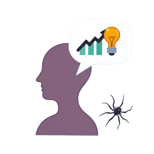 "person silhouette" "speech bubble" "light bulb" "growth arrow" "toolbox" "microphone" "web spider" "web strands"
