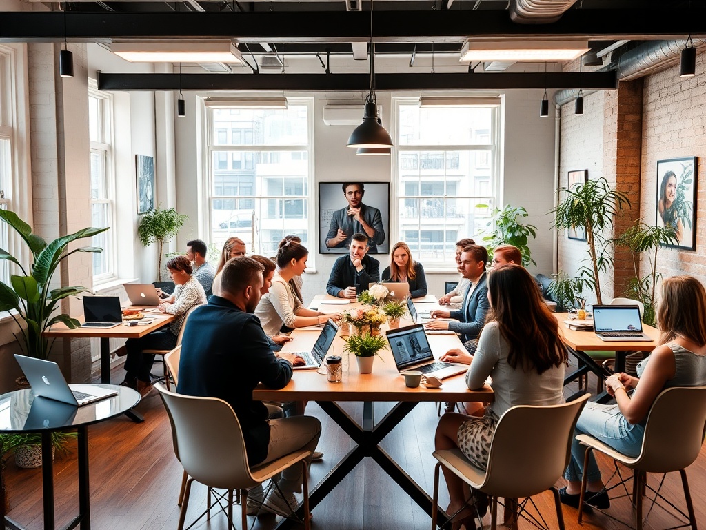 "A bright coworking day for wedding pros