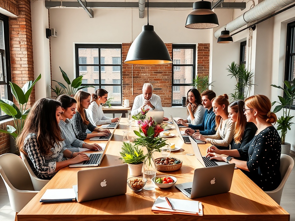 "A bright coworking day for wedding pros