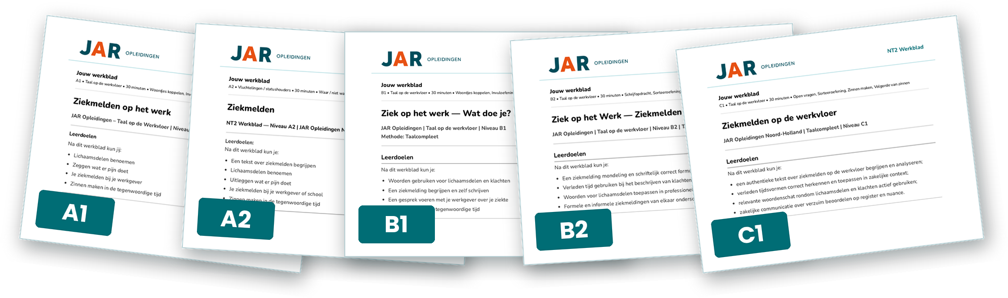 Werkbladen met alle niveaus