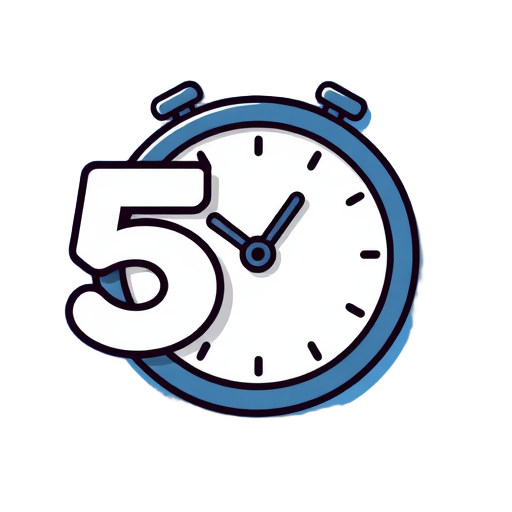 "five" "calendar page" "clock face" "ninety" "people icons" "one hundred" "two thousand" "building blocks"