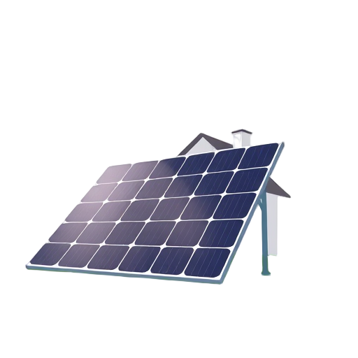 Zonnepanelen op een huis met een heldere achtergrond.