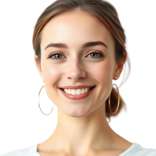 A person smiling to the camera with a white background looking like