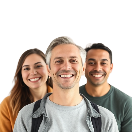 A person smiling to the camera with a white background looking like