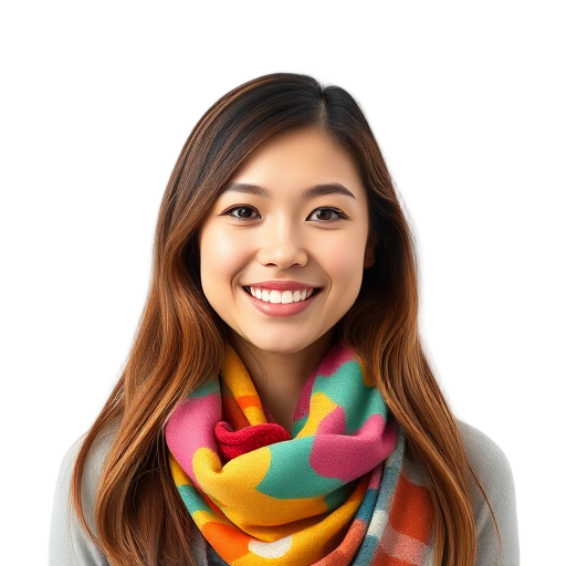 Een persoon die naar de camera lacht met een witte achtergrond.