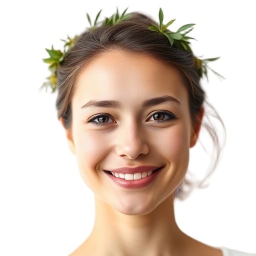 A person smiling to the camera with a white background looking like