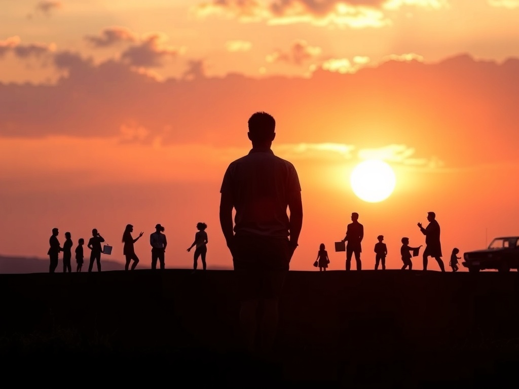 "A vibrant, hopeful scene