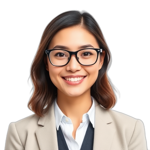 Een glimlachende persoon met een witte achtergrond.