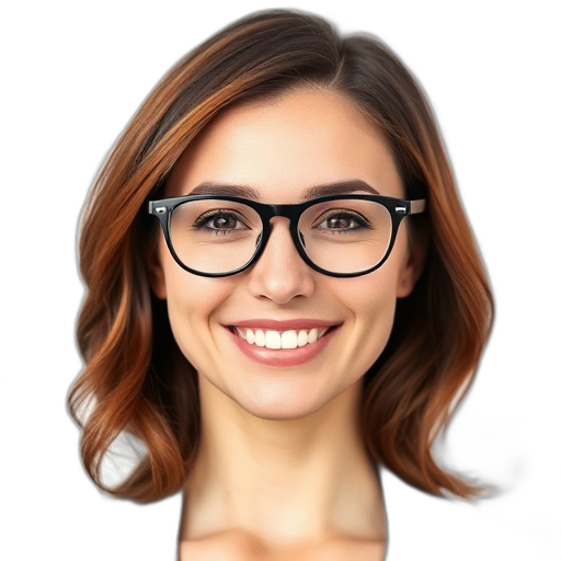 Een glimlachend persoon met een witte achtergrond.