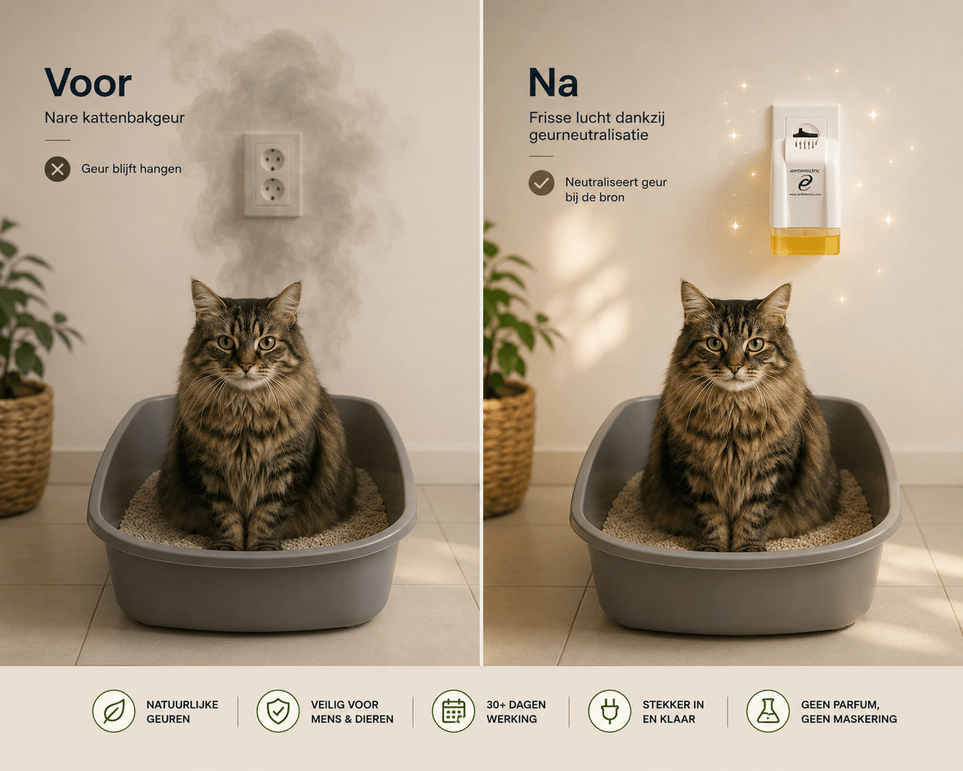 kattengeur verwijderen