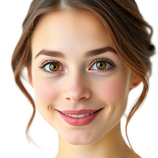 A person smiling to the camera with a white background looking like