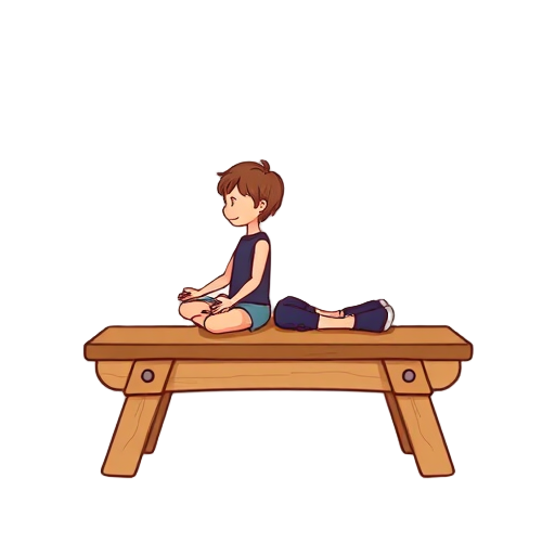 "handmade meditation bench" "comfortable seat" "child and adult" "stable posture" "relaxed shoulders" "tilted pelvis" "unique design" "intuitive drawing" "healing symbol"