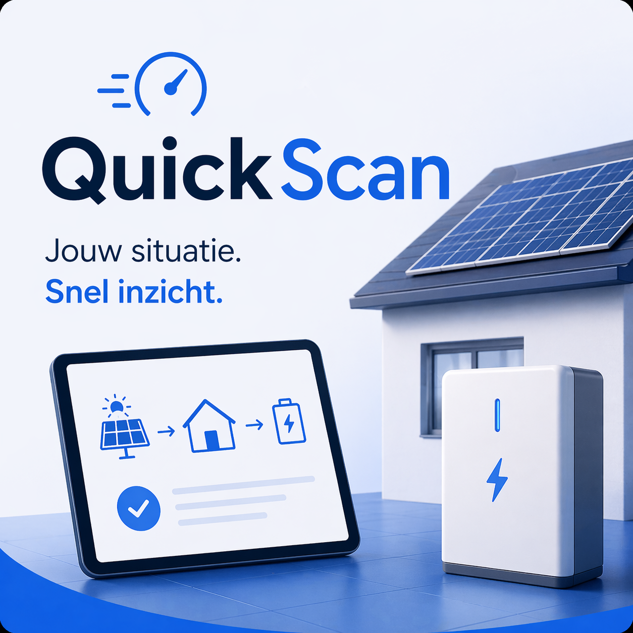 Thuisbatterij indicatie