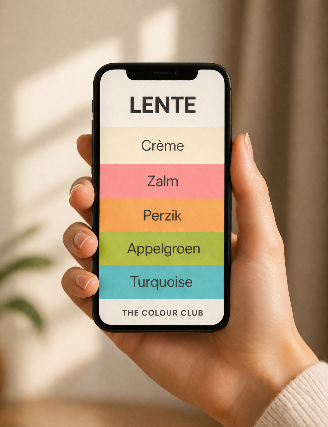 Handig bij het winkelen. Je kan meteen kijken welke kleuren jou staan en vergelijken met het kledingstuk dat je wilt kopen.