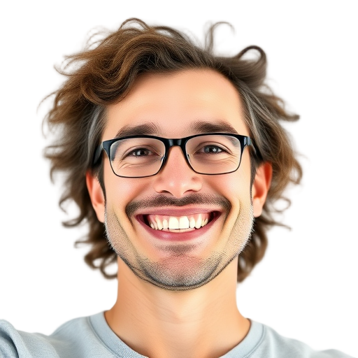 Een persoon glimlachend naar de camera met een witte achtergrond.