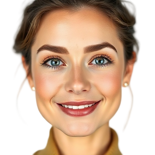 A person smiling to the camera with a white background looking like