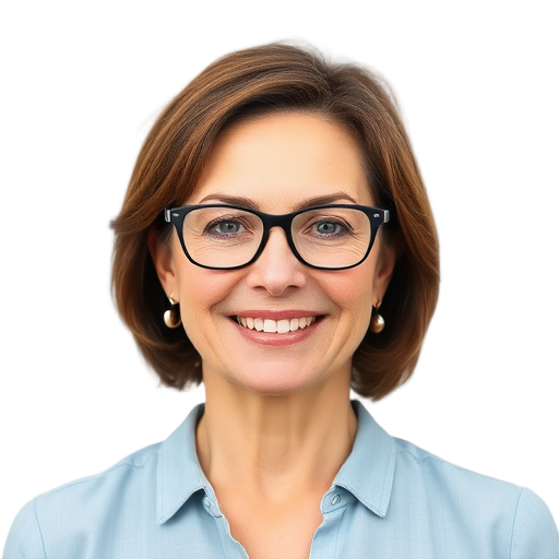 Een glimlachende persoon met een witte achtergrond.