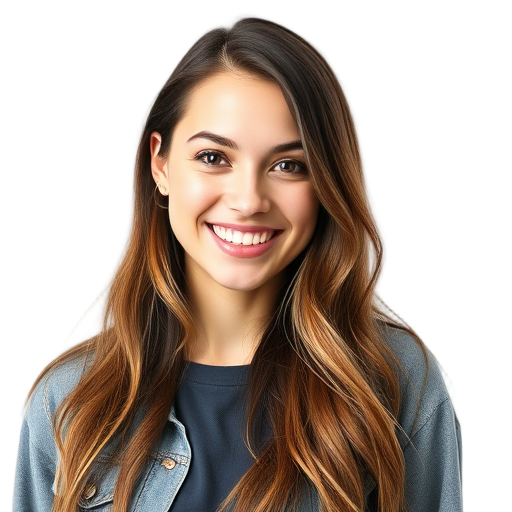 Een persoon glimlacht naar de camera met een witte achtergrond.