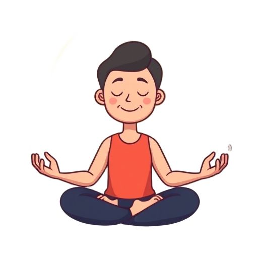 "Person meditating" "calm face" "breath waves" "open hands" "glowing aura" "soft colors"